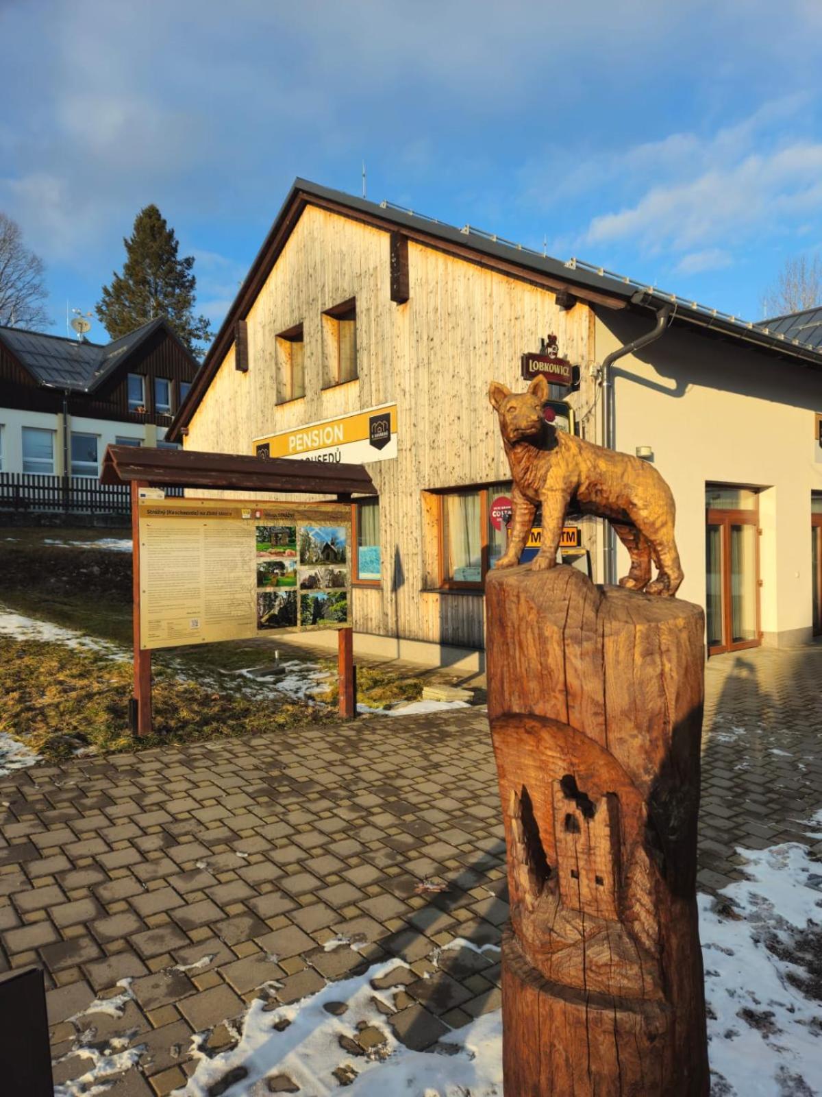 Penzion A Restaurace U Sousedu Strazny Bagian luar foto